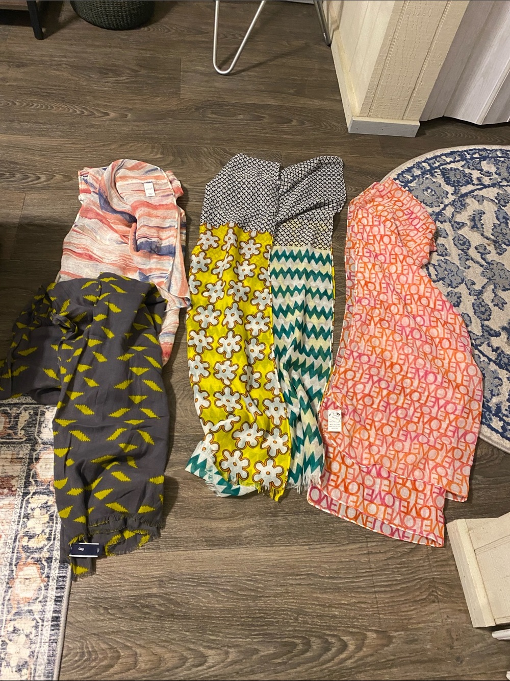 Bundle of Mixed Women's Scarves  - Multicolor Summer Prints